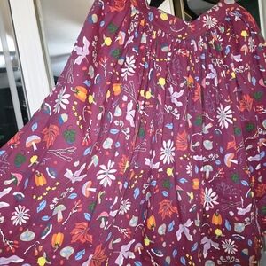 Pinup Couture A-Line Skirt - Purple Floral